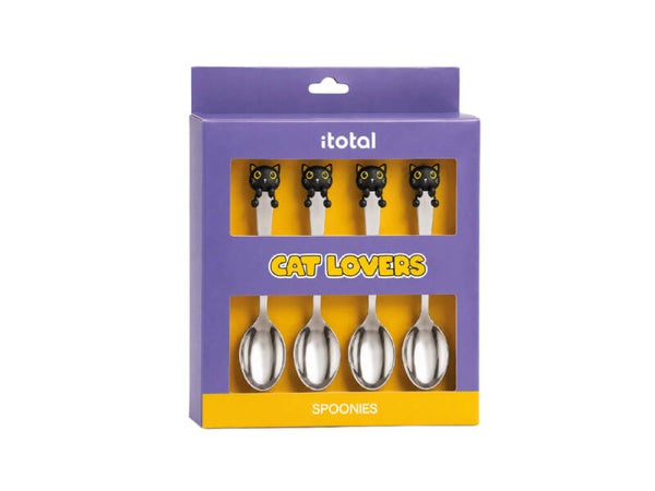 SET DE 4 CUCHARILLAS DE CAFÈ GATO NEGRO