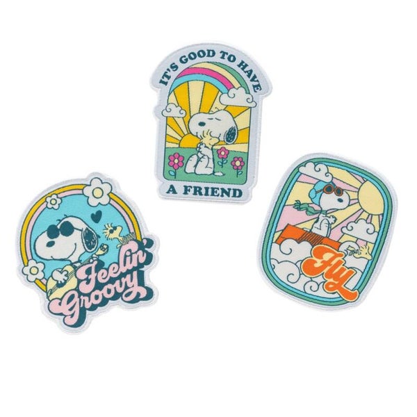 SET DE 3 PARCHES SNOOPY