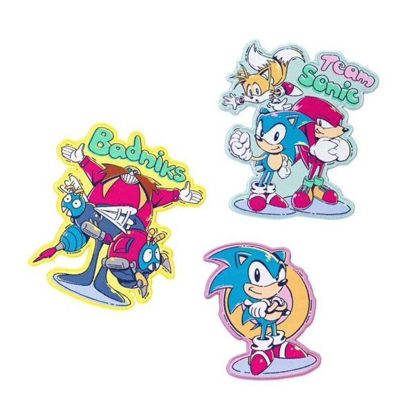 SET DE 3 PARCHES SONIC THE HEDGEHOG