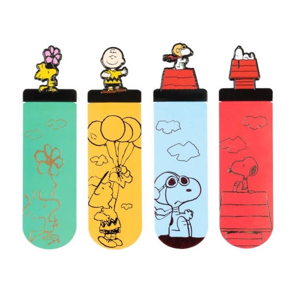 SET DE 4 MARCAPÁGINAS SNOOPY