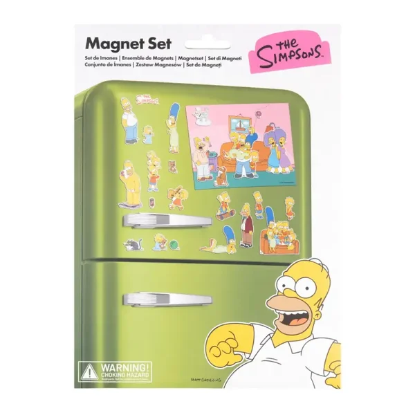 SET DE IMANES TROQUELADOS THE SIMPSONS FAMILIA