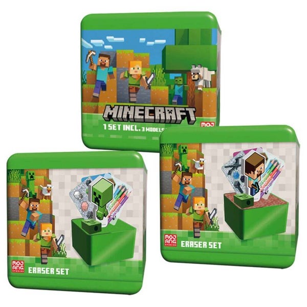 SET SORPRESA GOMA DE BORRAR Y MAS MINECRAFT