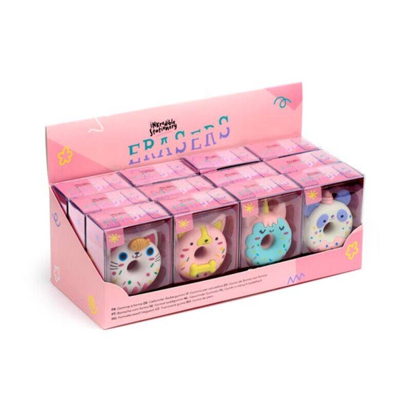 GOMA DE BORRAR DONUT DE UNICORNIO EN MINI CAJA
