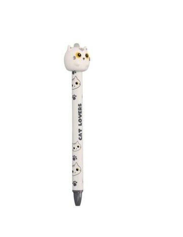 BOLÍGRAFO BORRABLE 3D WHITE CAT GATO