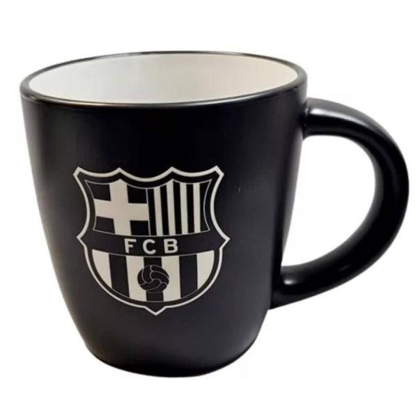 TAZA NEGRA RELIEVE FC BARCELONA