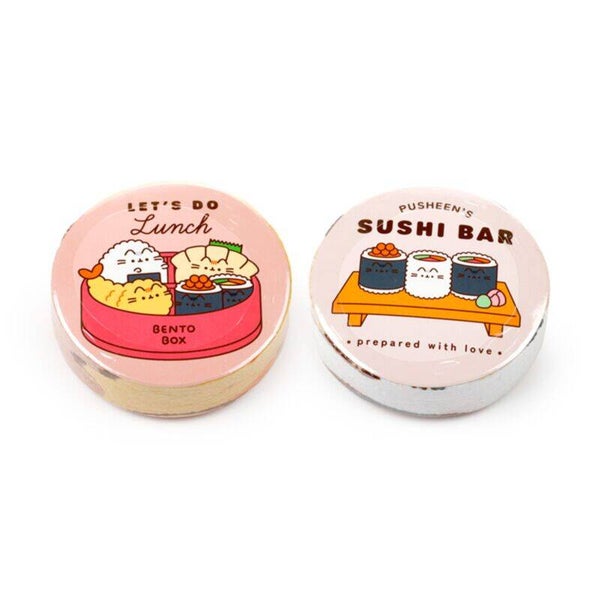 TOALLA COMPRIMIDA DE VIAJE GATO PUSHEEN SUSHI CLUB 29 × 31CM