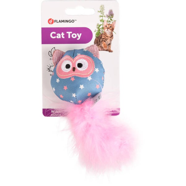BÚHO DE JUGUETE FLAMINGO (14cm) - WINNY MIX/GATO