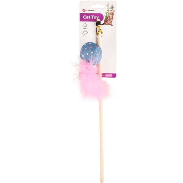 CAÑA DE PESCAR DE JUGUETE FLAMINGO (40CM) - WINNY MIX/GATO
