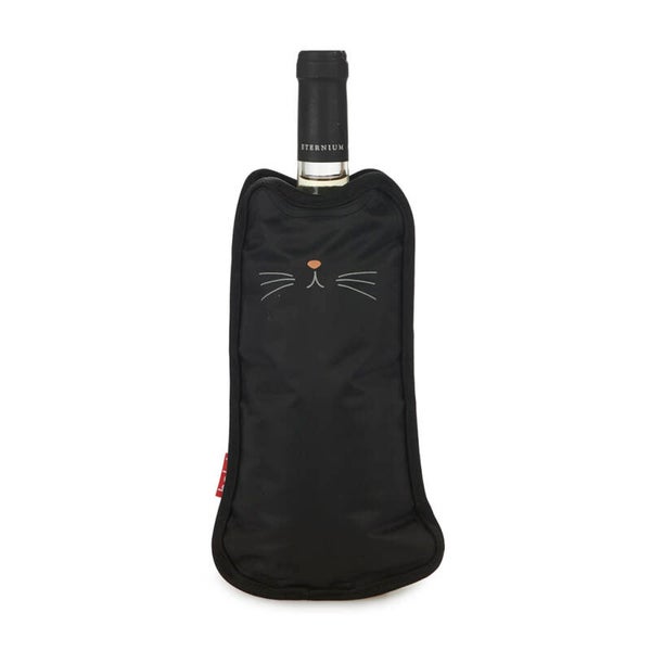 ENFRIADOR VINO MEOW NEGRO NYLON & GATO