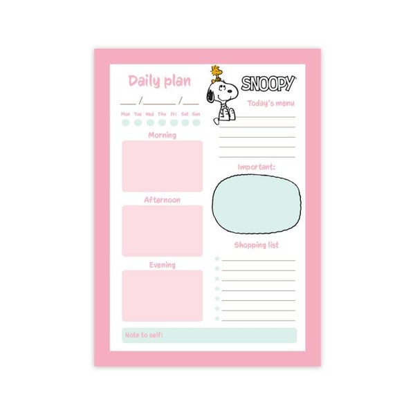 BLOC PLANIFICADOR DIARIO A5 SNOOPY