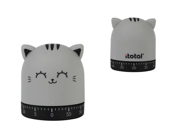 TIMER DE COCINA GREY CAT GATO