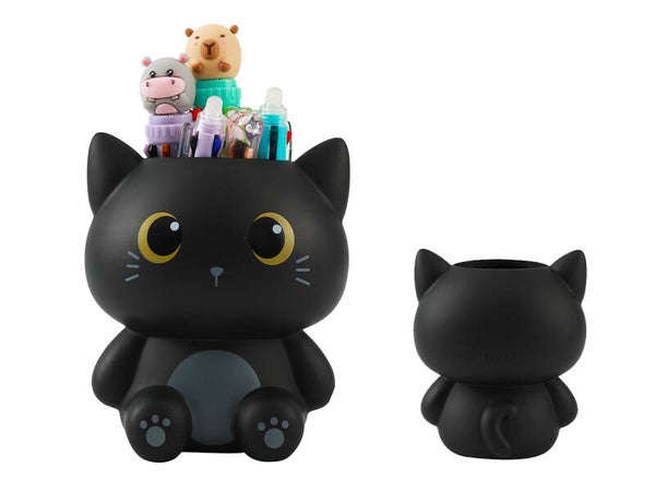 PORTABOLÍGRAFOS 3D BLACK CAT GATO