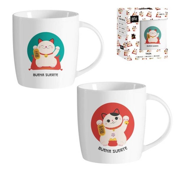 MUG 350M MANEKI NEKO GATO DE LA SUERTE
