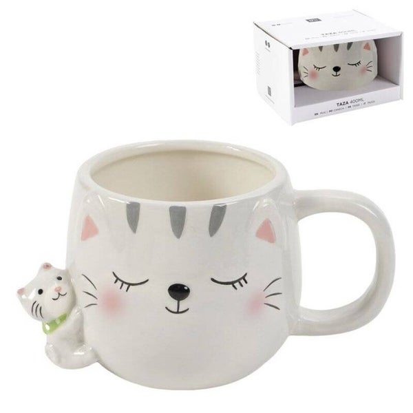 MUG 400ML FIGURA GATO