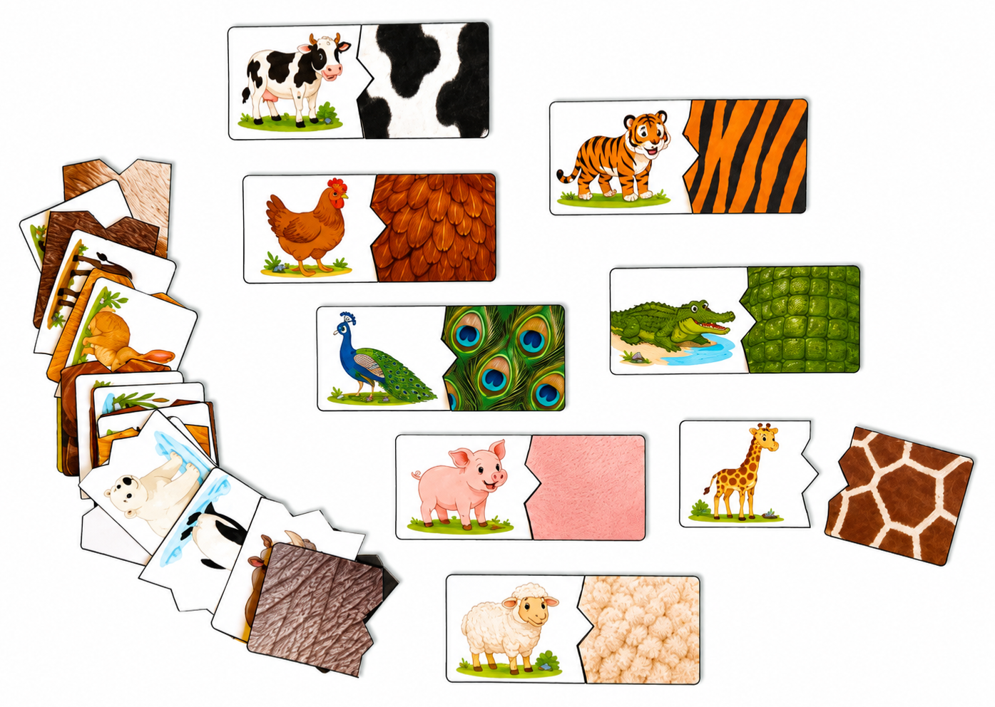 Puzzles des animaux et zooms