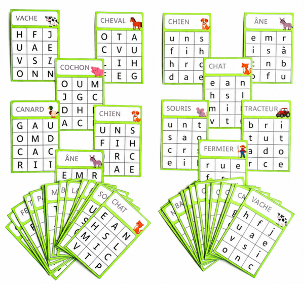 La ferme - associations majuscules minuscules