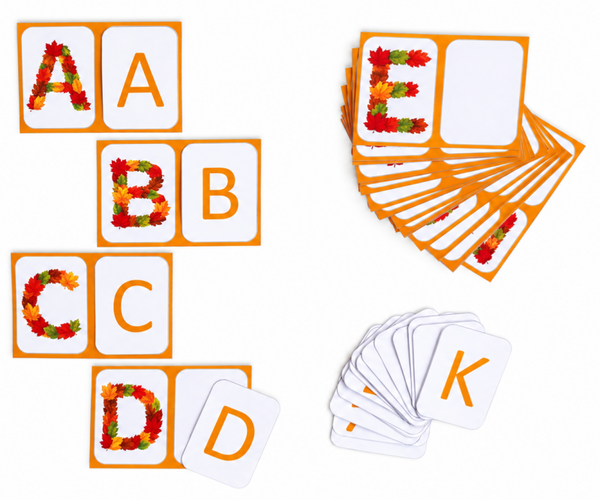 Les lettres des feuilles d'automne