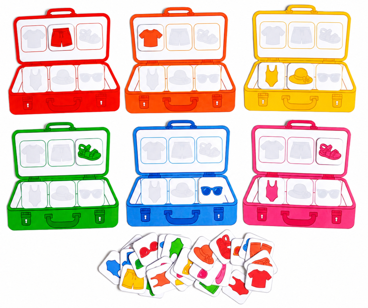 Les valises colorées