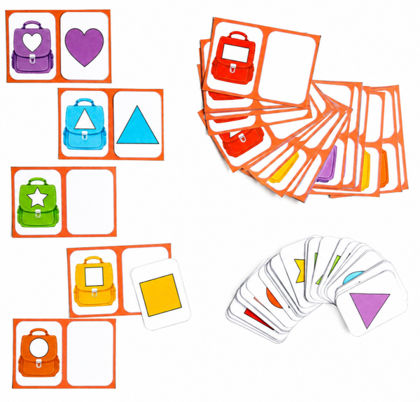 Les cartables à formes colorées
