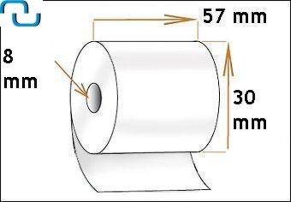 Pinrollen 57x30x8 mm thermo