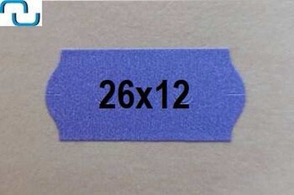 Prijsetiketten 26x12 mm, violet, permanent
