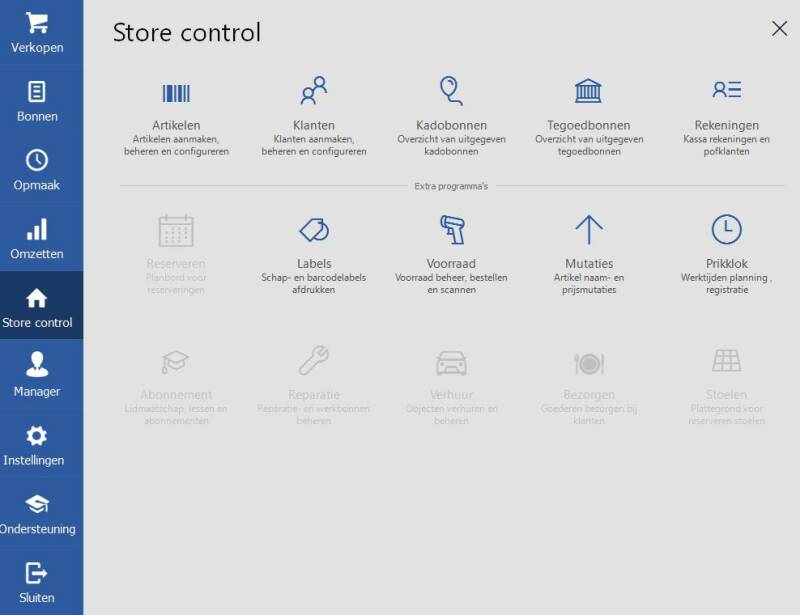 Unieservice retail kassasysteem