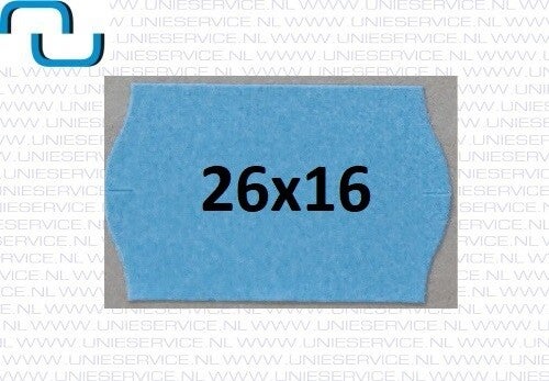 Prijsetiketten 26x16 mm, blauw, permanent