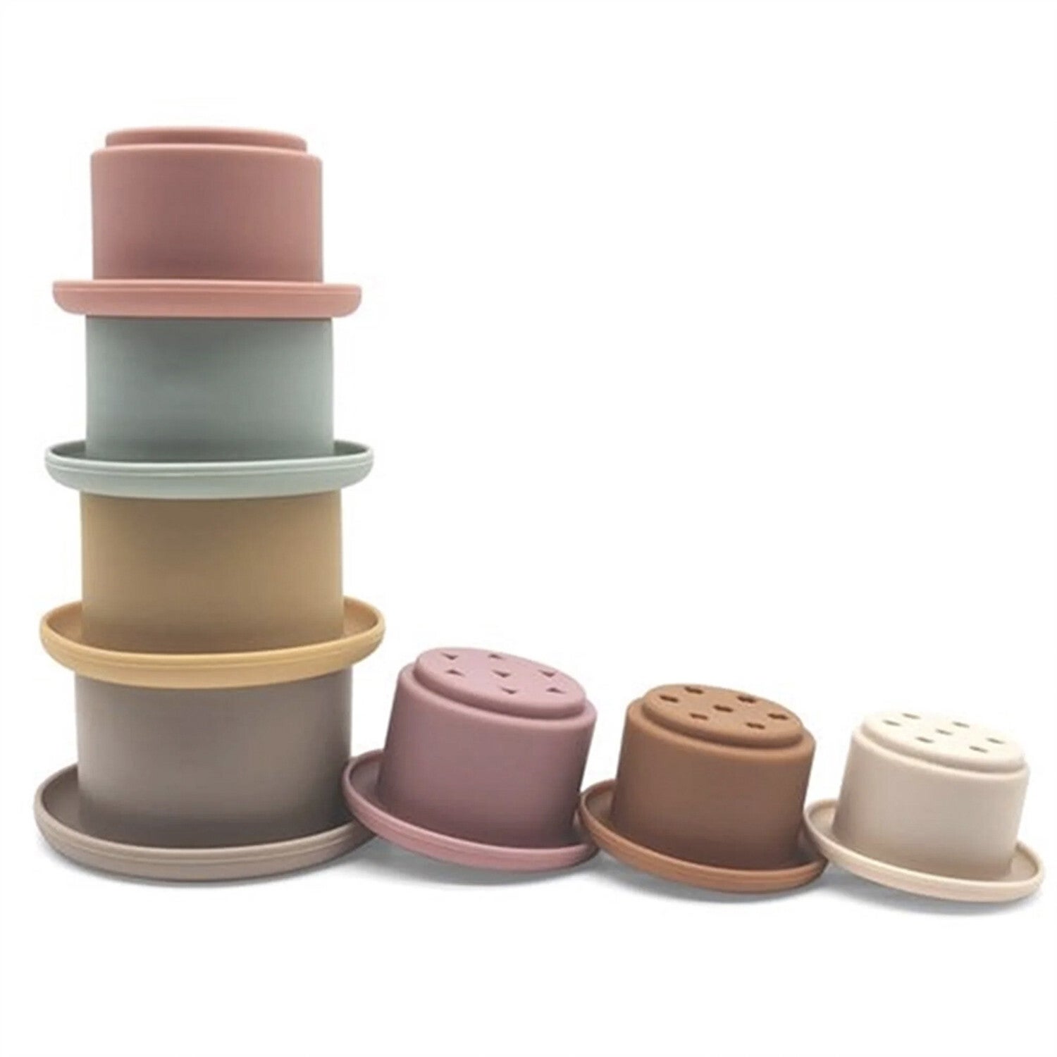 Gobelets empilables en silicone