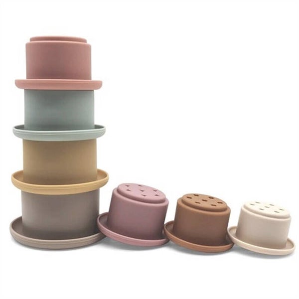 Gobelets empilables en silicone