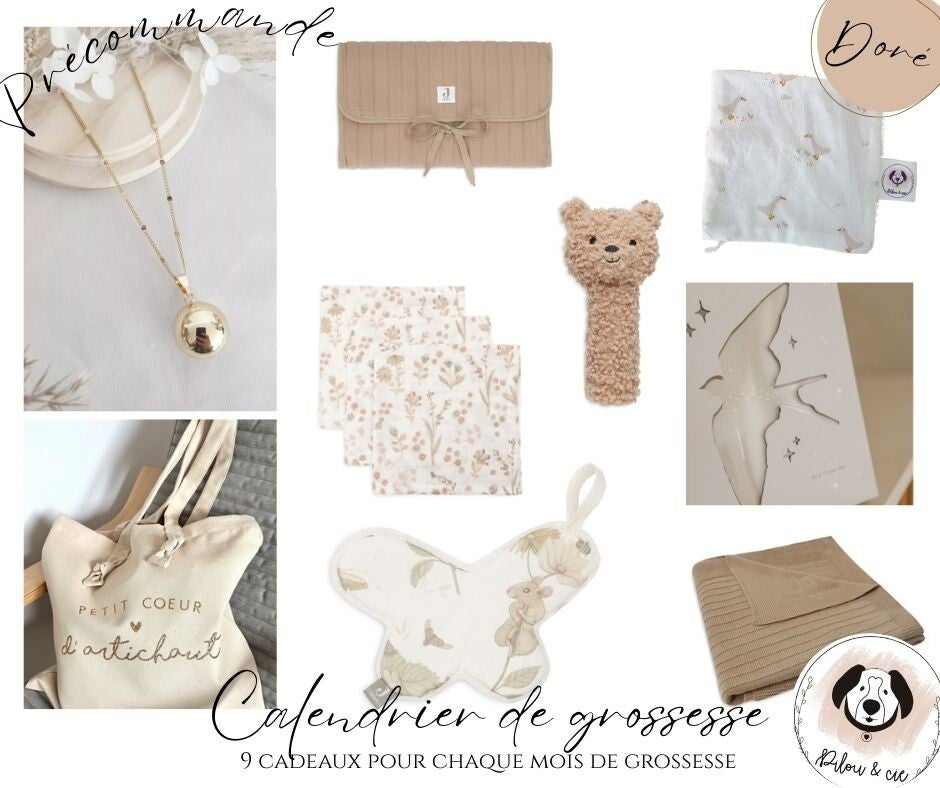 Calendrier de Grossesse – 9 mois de douceur et de surprises