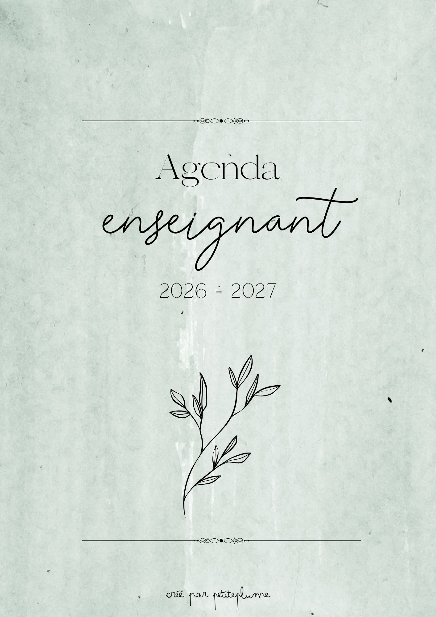 Agenda enseignants 2026-2027 – Version numérique PDF - Charles