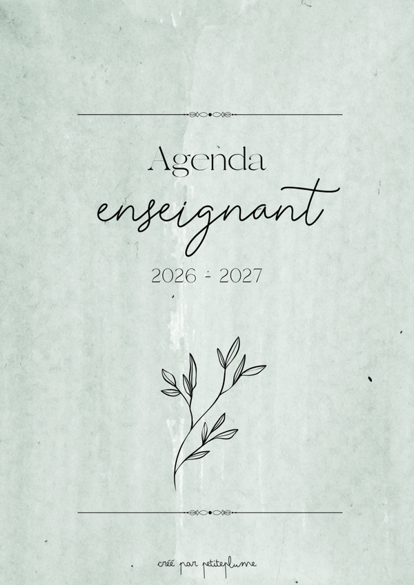 Agenda enseignants 2026-2027 – Version numérique PDF - Charles