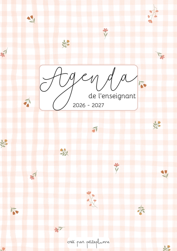 Agenda enseignants 2026-2027 – Version numérique PDF - Agathe