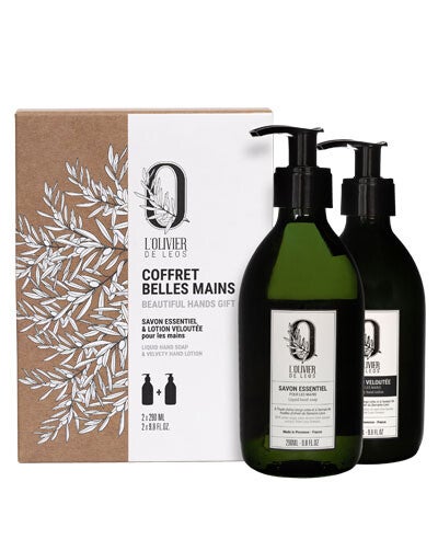 Coffret Belles Mains – Duo Soin Hydratant et Nettoyant - L'Olivier de Leos