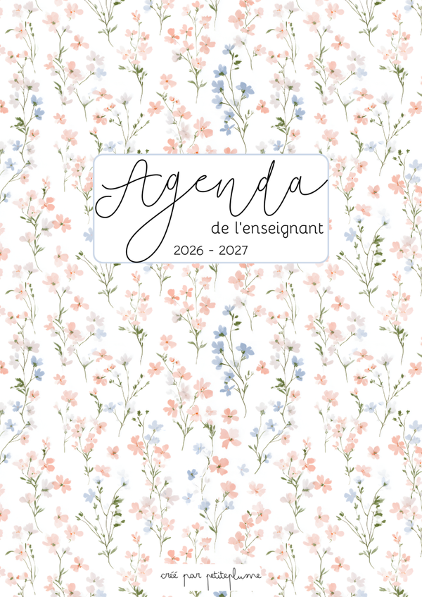 Agenda enseignants 2026-2027 – Version numérique PDF - Flora