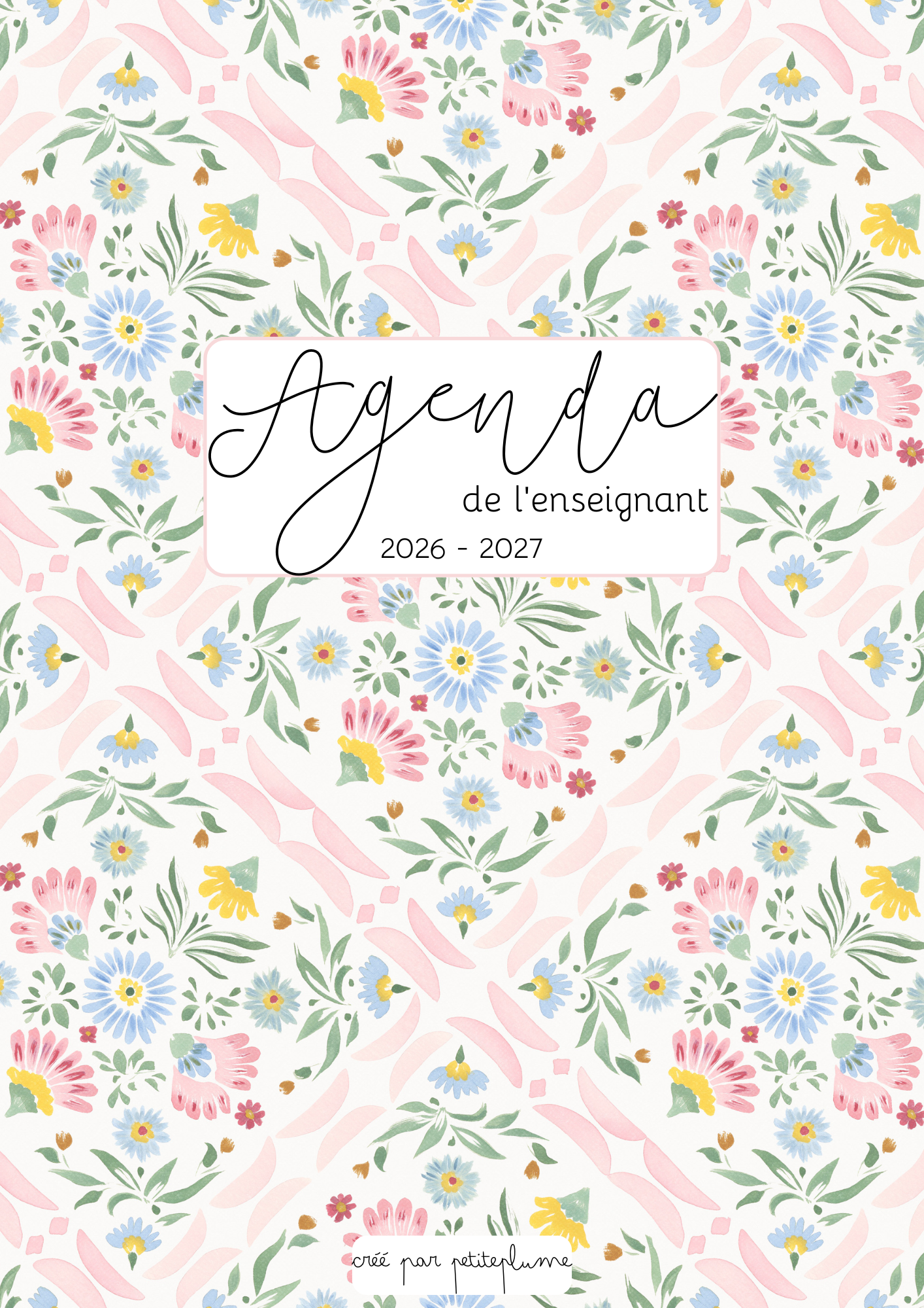 Agenda enseignants 2026-2027 – Version numérique PDF - Louise