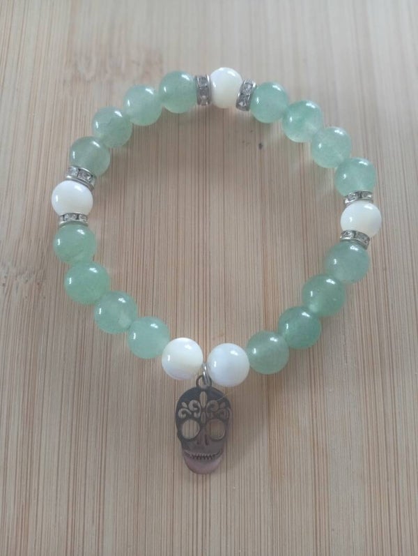 Aventurine verte & nacre