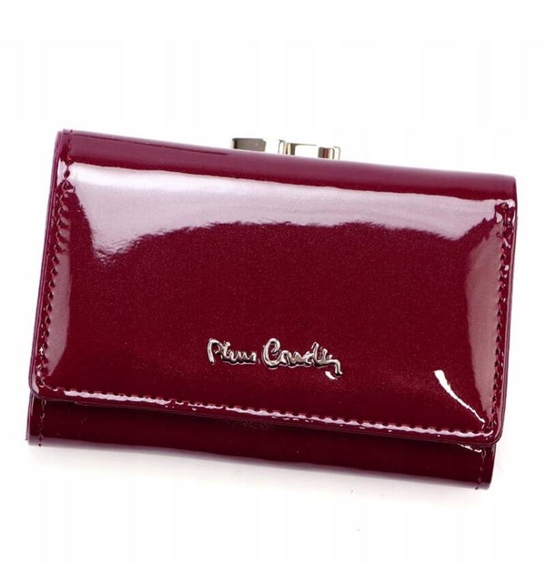 Pierre Cardin  dames paars leer portemonnee