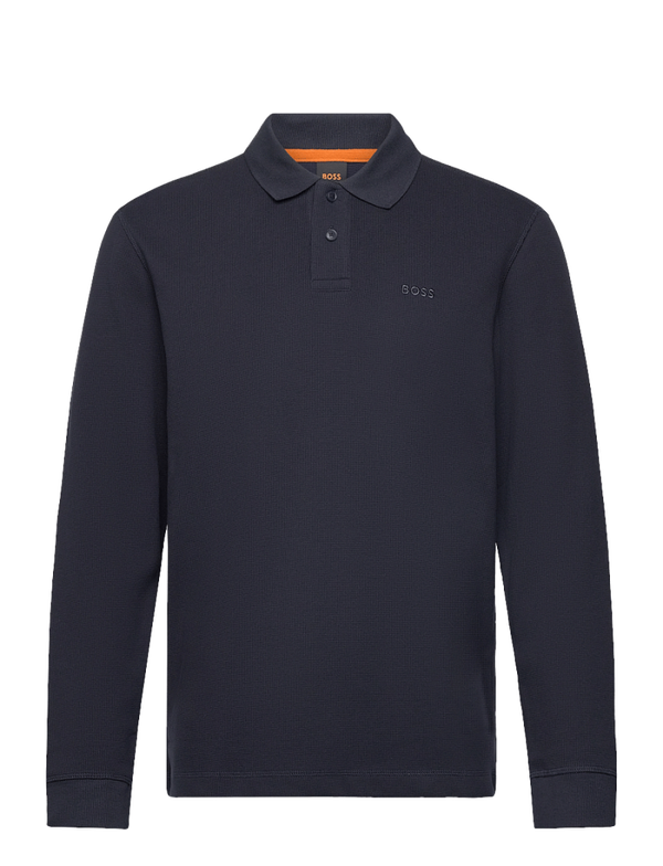 BOSS Petempestolong - Geweven donker blauw polo's heren maat L