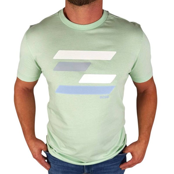 Heren T-shirt BOSS Groen | Maat S | 100% Katoen