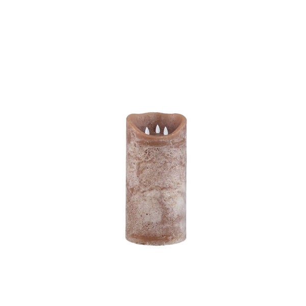 Led kaars PTMD Bruin S