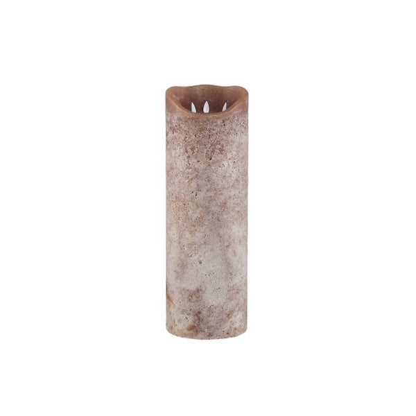 Led kaars PTMD Bruin L