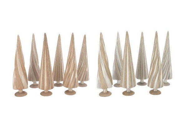 kerstboom velvet zand/champagne