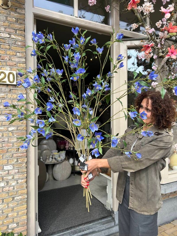 Zijden tak Campanula blauw