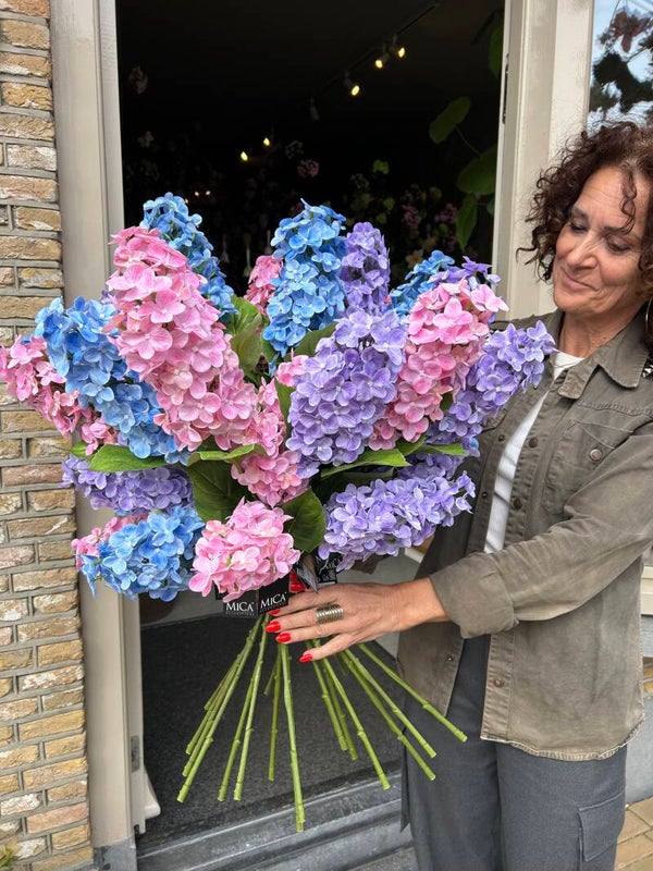 Zijden tak Hortensia