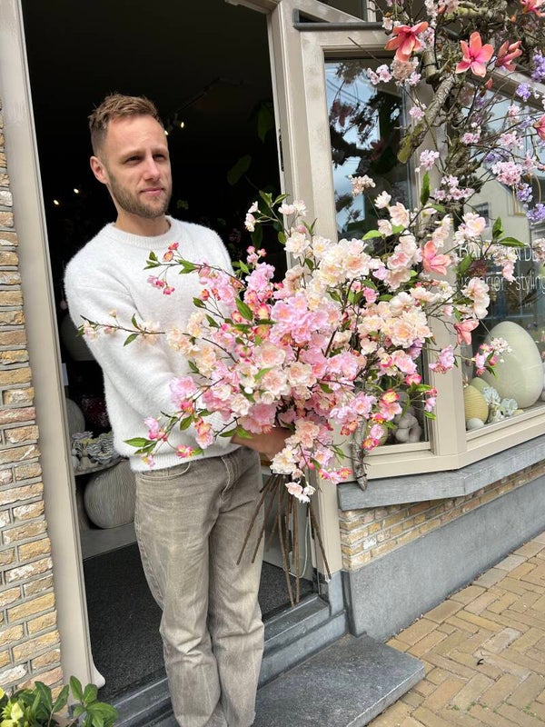 Zijden tak kersenbloesem