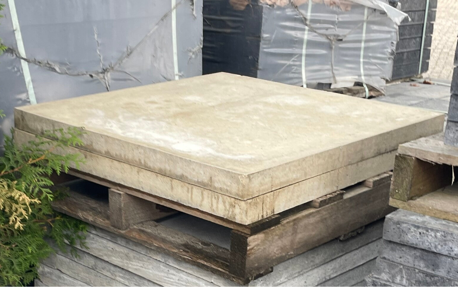 2 stuks Oud Hollandse tegels 80x80x5cm Creme RESTPARTIJ Gehele partij voor: