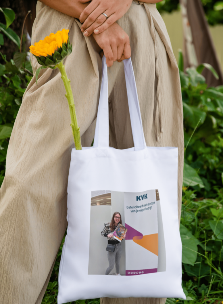 Gepersonaliseerde shopper met persoonlijke foto