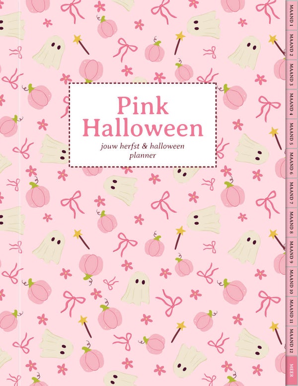 CreaKa's PINK HALLOWEEN planner - ongedateerd