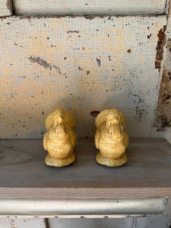 Vintage turkey salt and pepper shakers